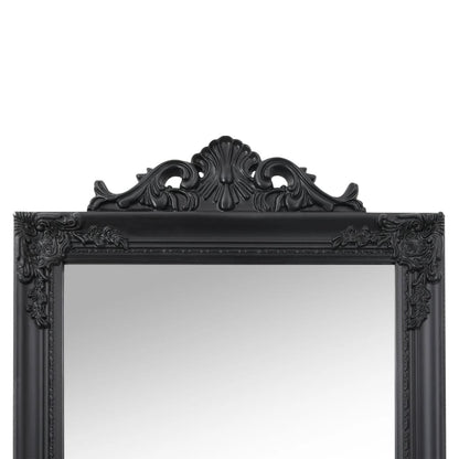Specchio Autoportante Nero 40x160 cm | homemem39