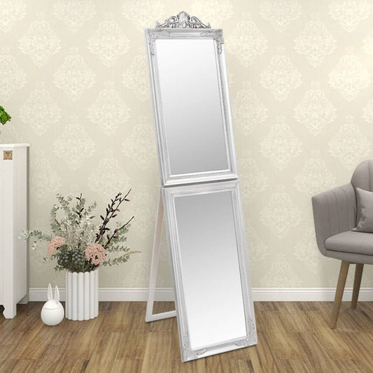 Specchio Autoportante Argento 45x180 cm - homemem39