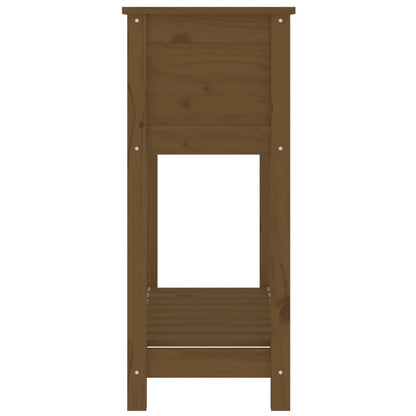Fioriera con Mensola Ambra 82,5x34,5x81 cm Legno Massello Pino - homemem39