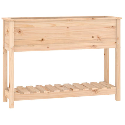 Fioriera con Mensola 111,5x34,5x81 cm in Legno Massello di Pino - homemem39