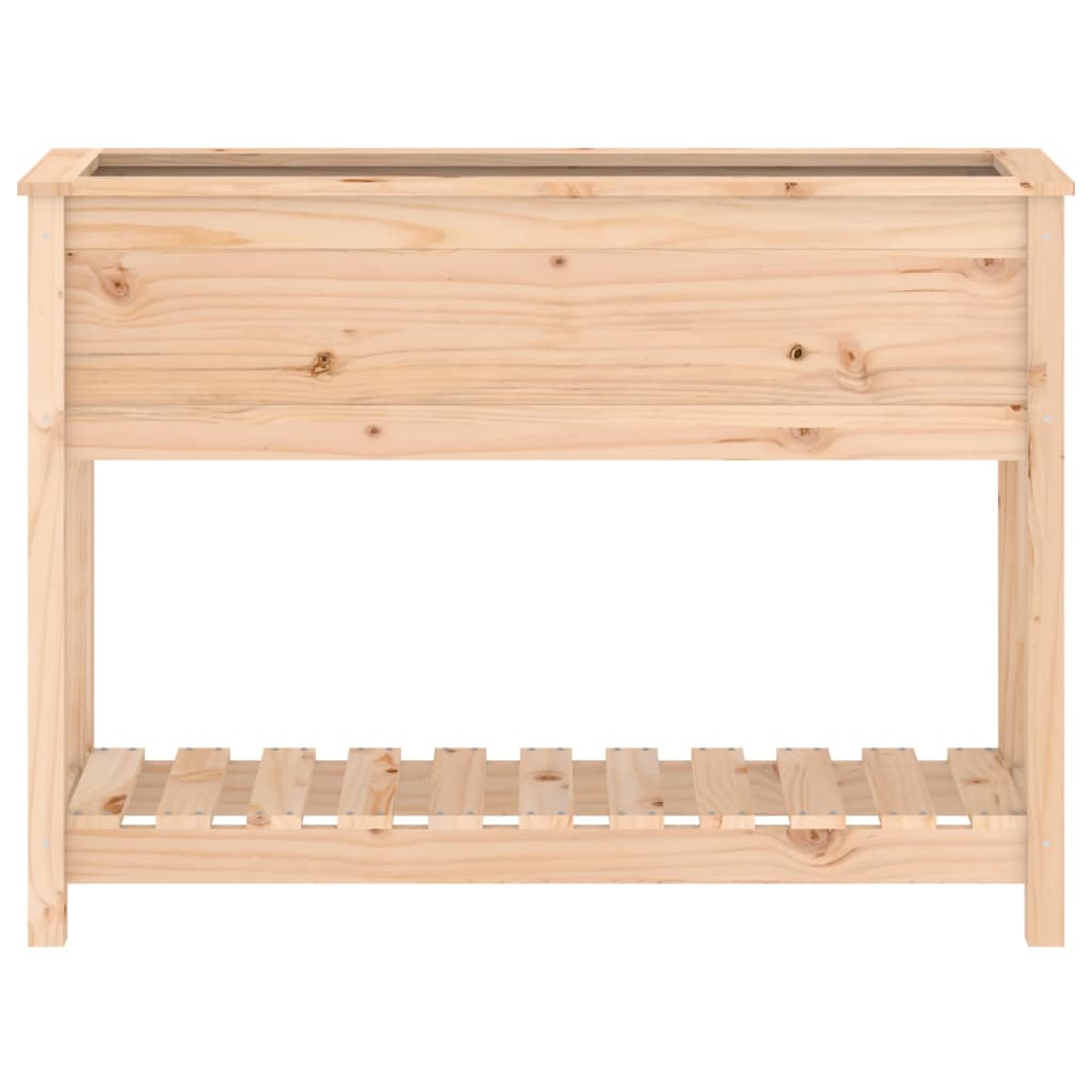 Fioriera con Mensola 111,5x34,5x81 cm in Legno Massello di Pino - homemem39