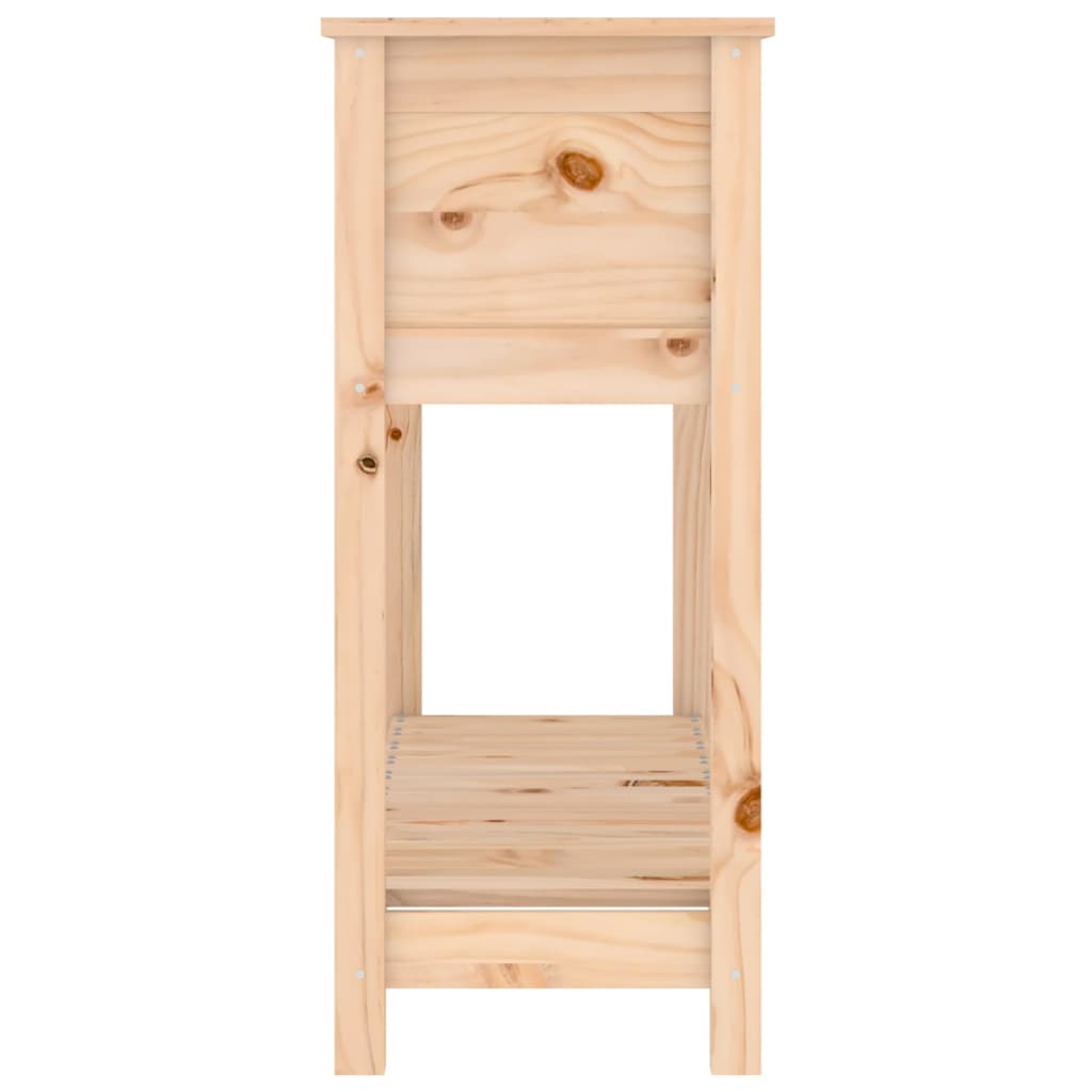 Fioriera con Mensola 111,5x34,5x81 cm in Legno Massello di Pino - homemem39