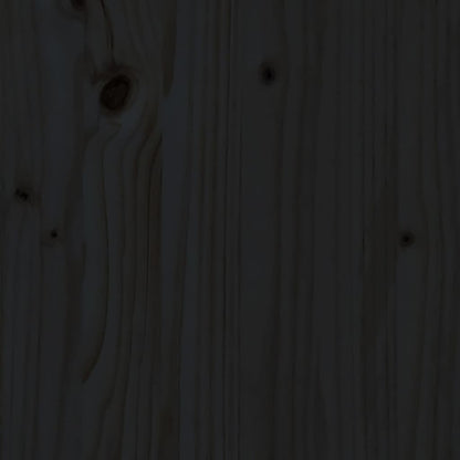 Compostiera Nera 63,5x63,5x77,5 cm in Legno Massello di Pino - homemem39