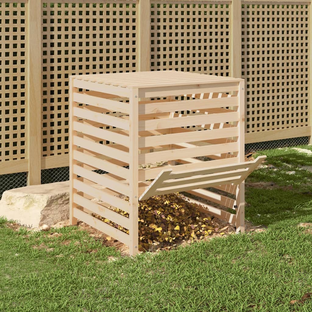 Compostiera 82,5x82,5x99,5 cm in Legno Massello di Pino - homemem39