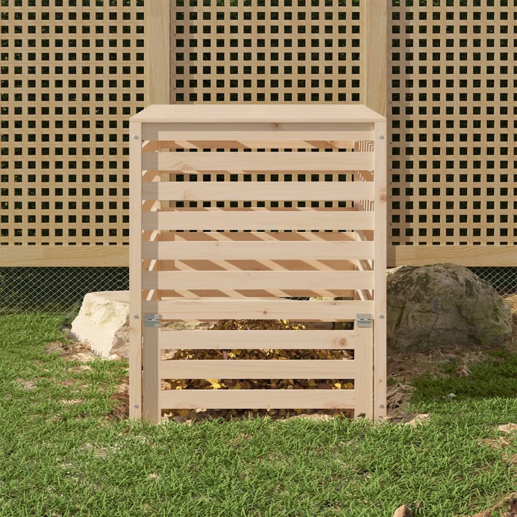 Compostiera 82,5x82,5x99,5 cm in Legno Massello di Pino - homemem39