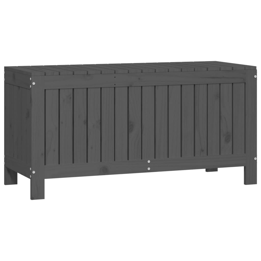 Contenitore Giardino Grigio 108x42,5x54 cm Legno Massello Pino - homemem39