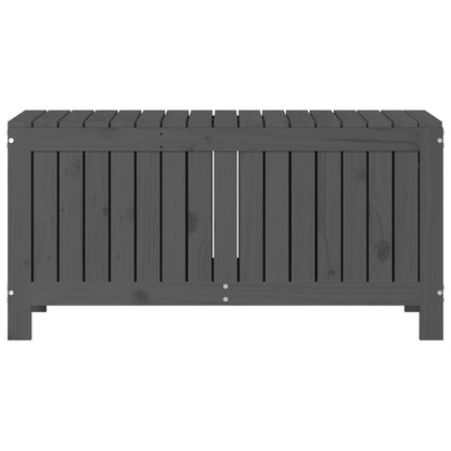 Contenitore Giardino Grigio 108x42,5x54 cm Legno Massello Pino - homemem39