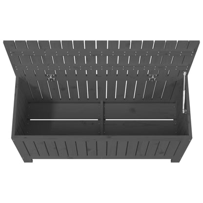 Contenitore Giardino Grigio 108x42,5x54 cm Legno Massello Pino - homemem39