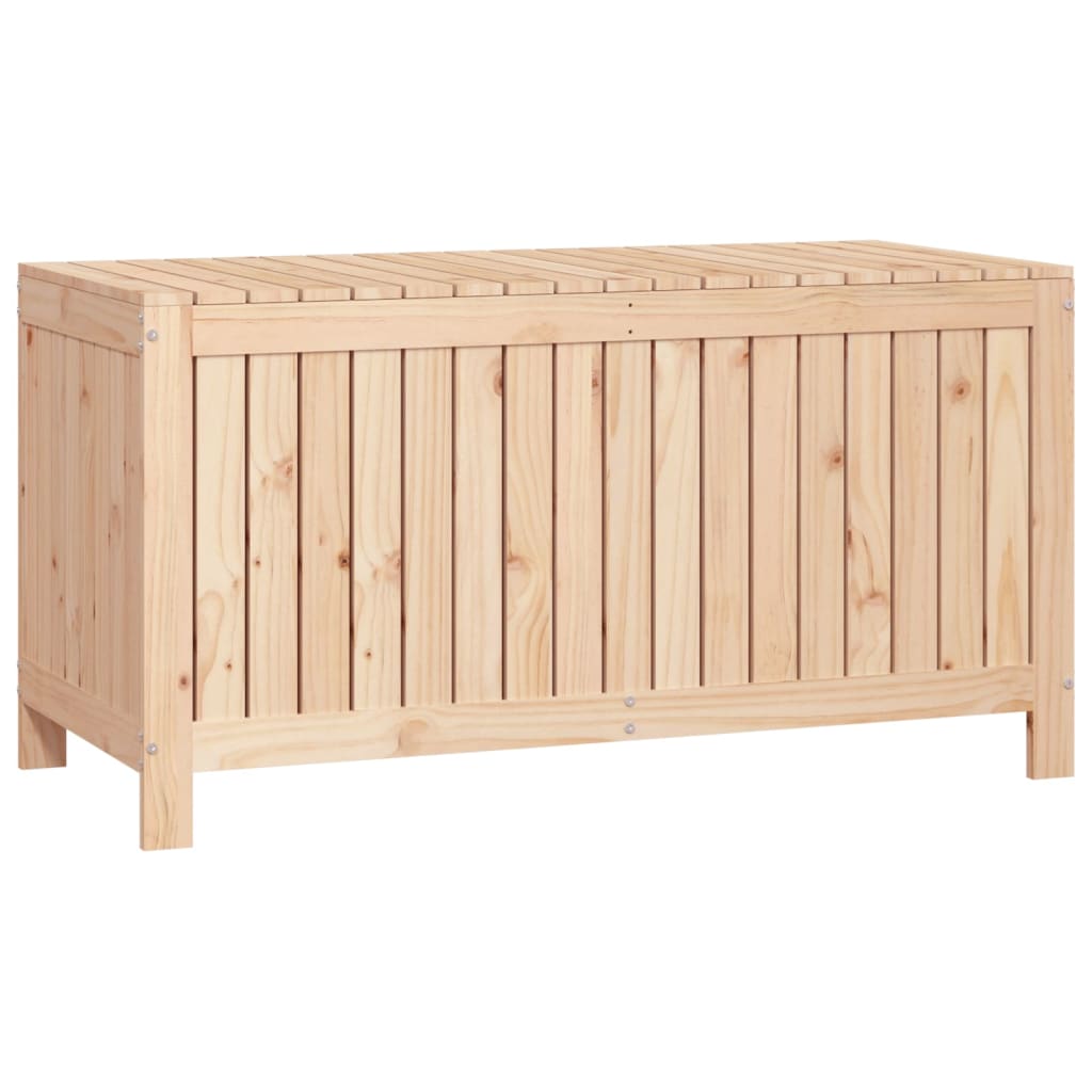 Contenitore da Giardino 121x55x64 cm in Legno Massello di Pino