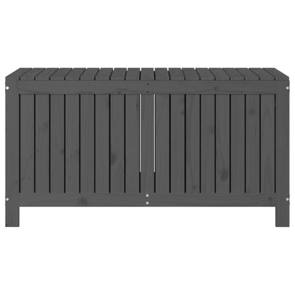 Contenitore da Giardino Grigio 121x55x64 cm Legno Massello Pino - homemem39