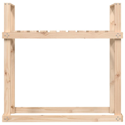 Portalegna 110x35x108,5 cm in Legno Massello di Pino - homemem39