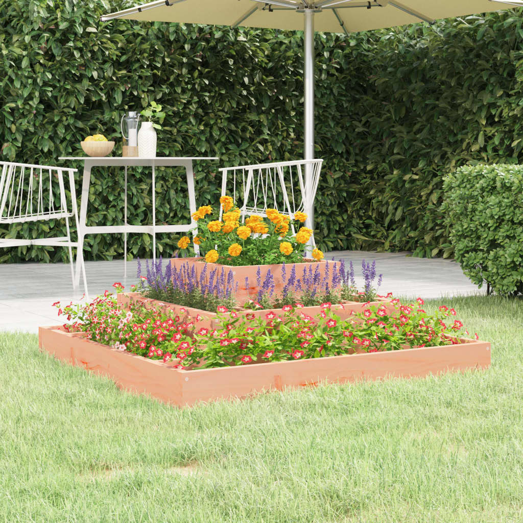 Fioriera 80x80x27 cm in Legno Massello di Douglas | homemem39