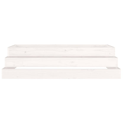 Fioriera Bianca 110x110x27 cm in Legno Massello di Pino | homemem39