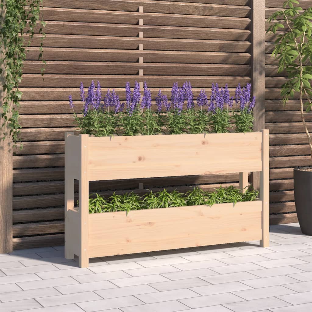 Fioriera 112x25x66 cm in Legno Massello di Pino - homemem39