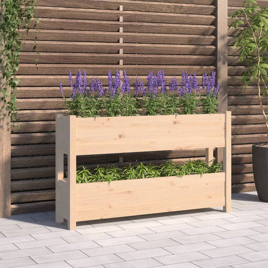 Fioriera 112x25x66 cm in Legno Massello di Pino - homemem39