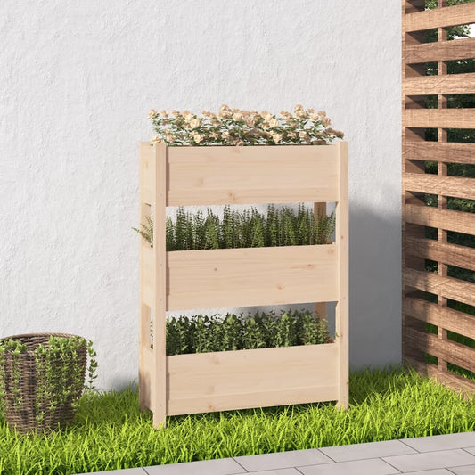 Fioriera 77x25x104,5 cm in Legno Massello di Pino - homemem39