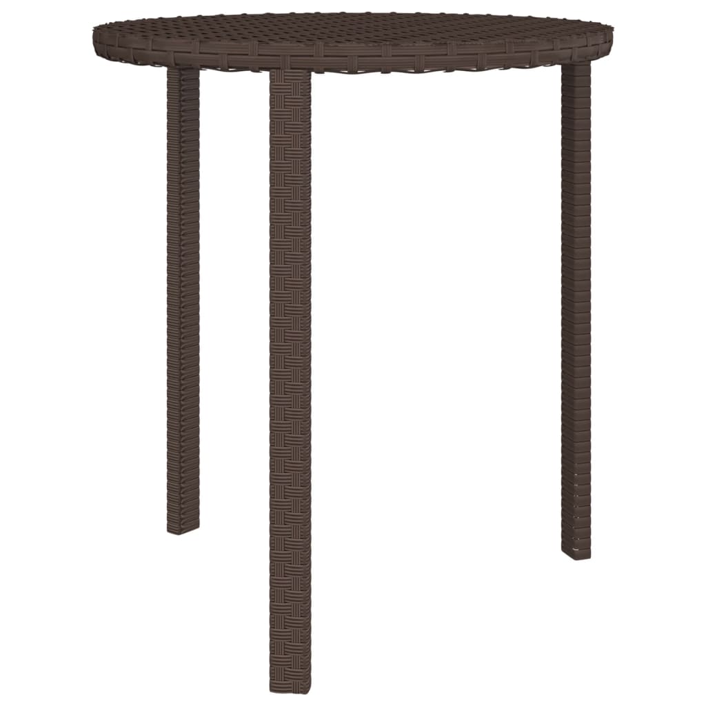 Tavolini 3 pz Marroni in Polyrattan - homemem39