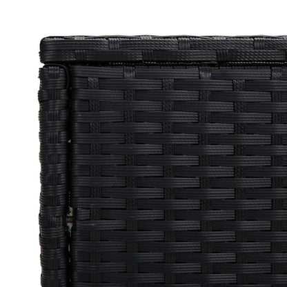 Tavolini Impilabili 3 pz Neri in Polyrattan | homemem39