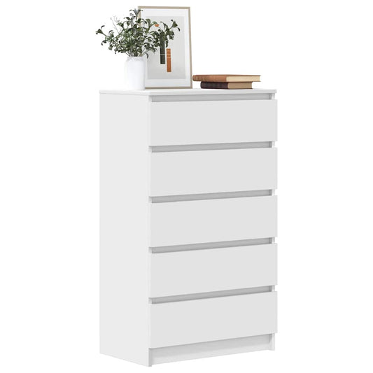 Cassettiera Bianca 60x36x103 cm in Legno Multistrato - homemem39