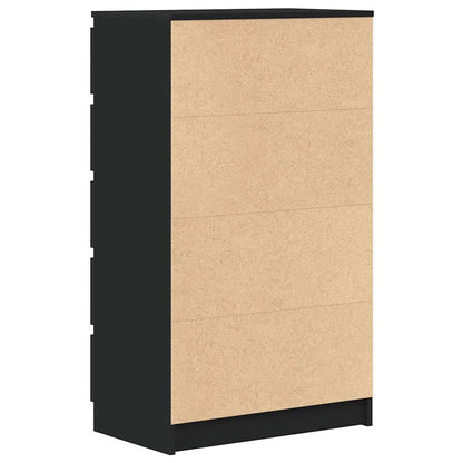 Cassettiera Nera 60x36x103 cm in Legno Multistrato - homemem39