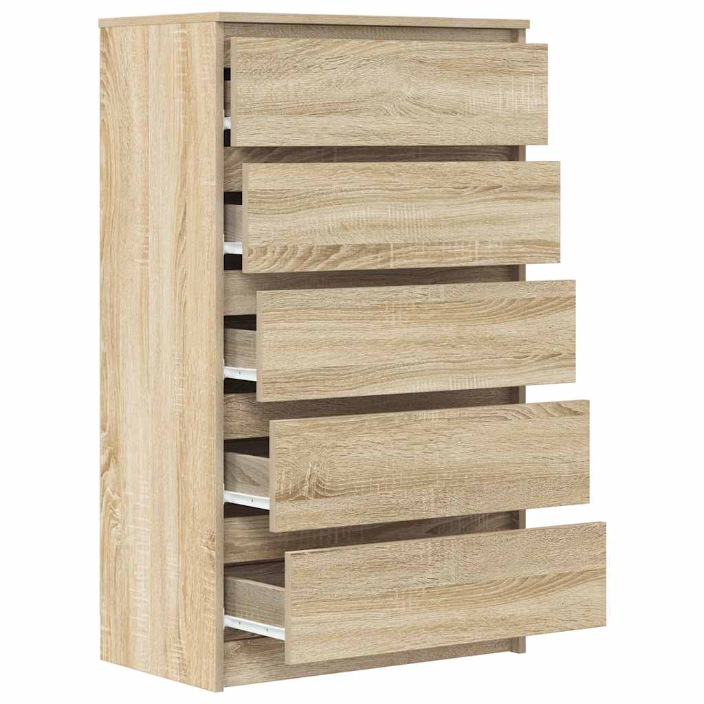 Cassettiera Rovere Sonoma 60x36x103 cm in Legno Multistrato - homemem39