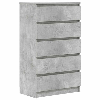 Cassettiera Grigio Cemento 60x36x103 cm in Legno Multistrato - homemem39