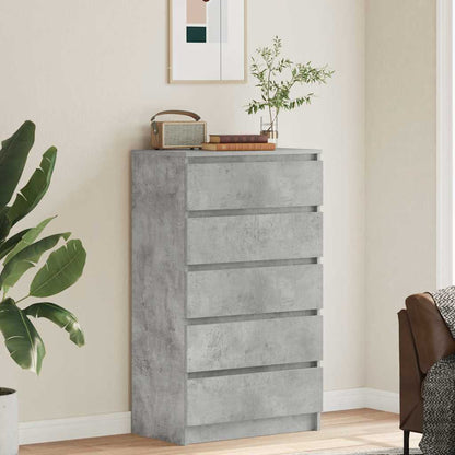Cassettiera Grigio Cemento 60x36x103 cm in Legno Multistrato - homemem39