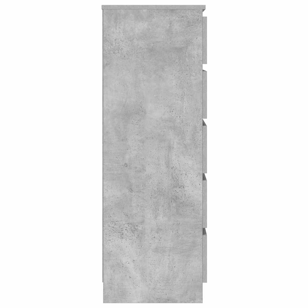 Cassettiera Grigio Cemento 60x36x103 cm in Legno Multistrato - homemem39