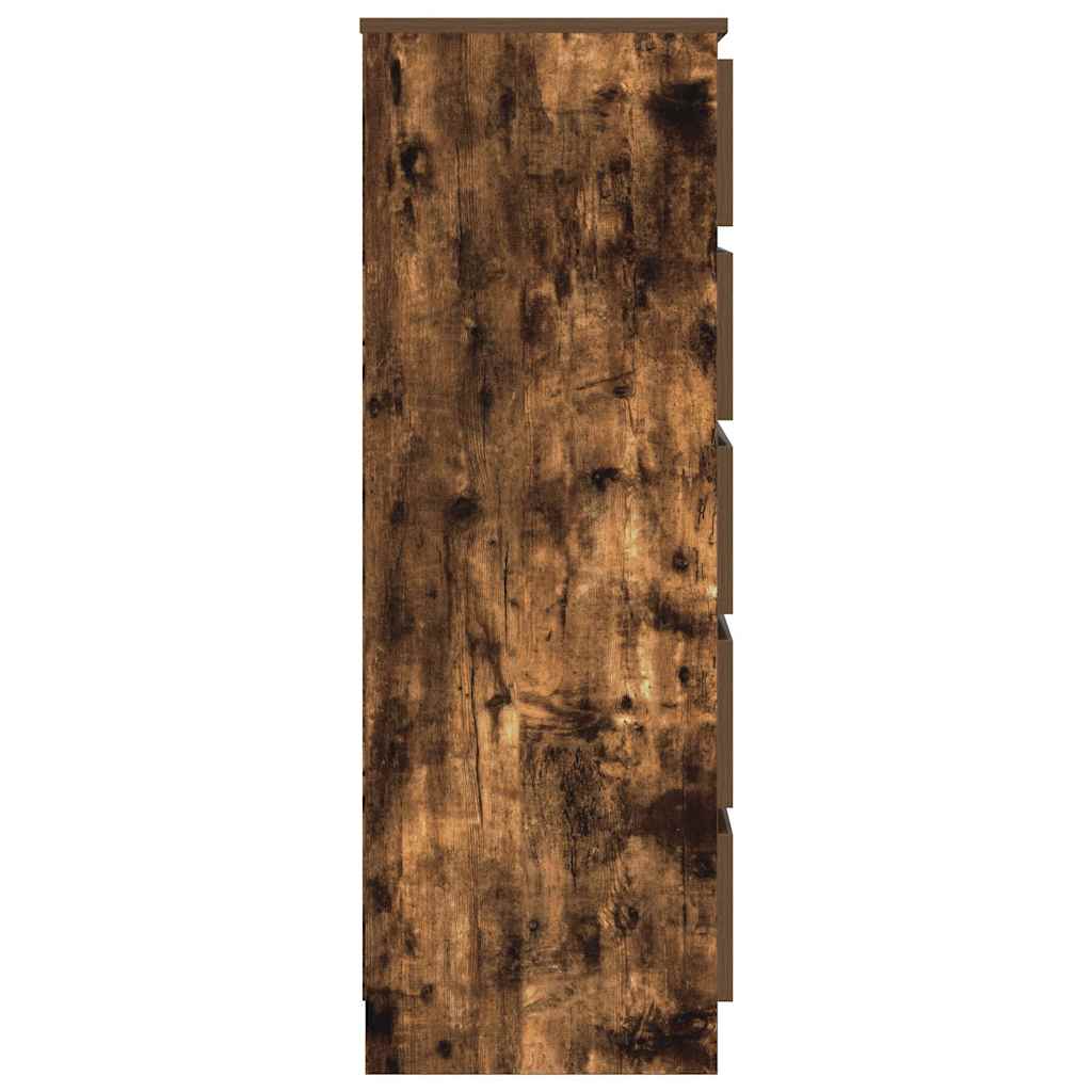 Cassettiera Rovere Fumo 60x36x103 cm in Legno Multistrato - homemem39