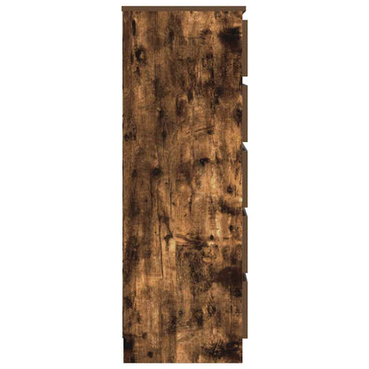 Cassettiera Rovere Fumo 60x36x103 cm in Legno Multistrato - homemem39