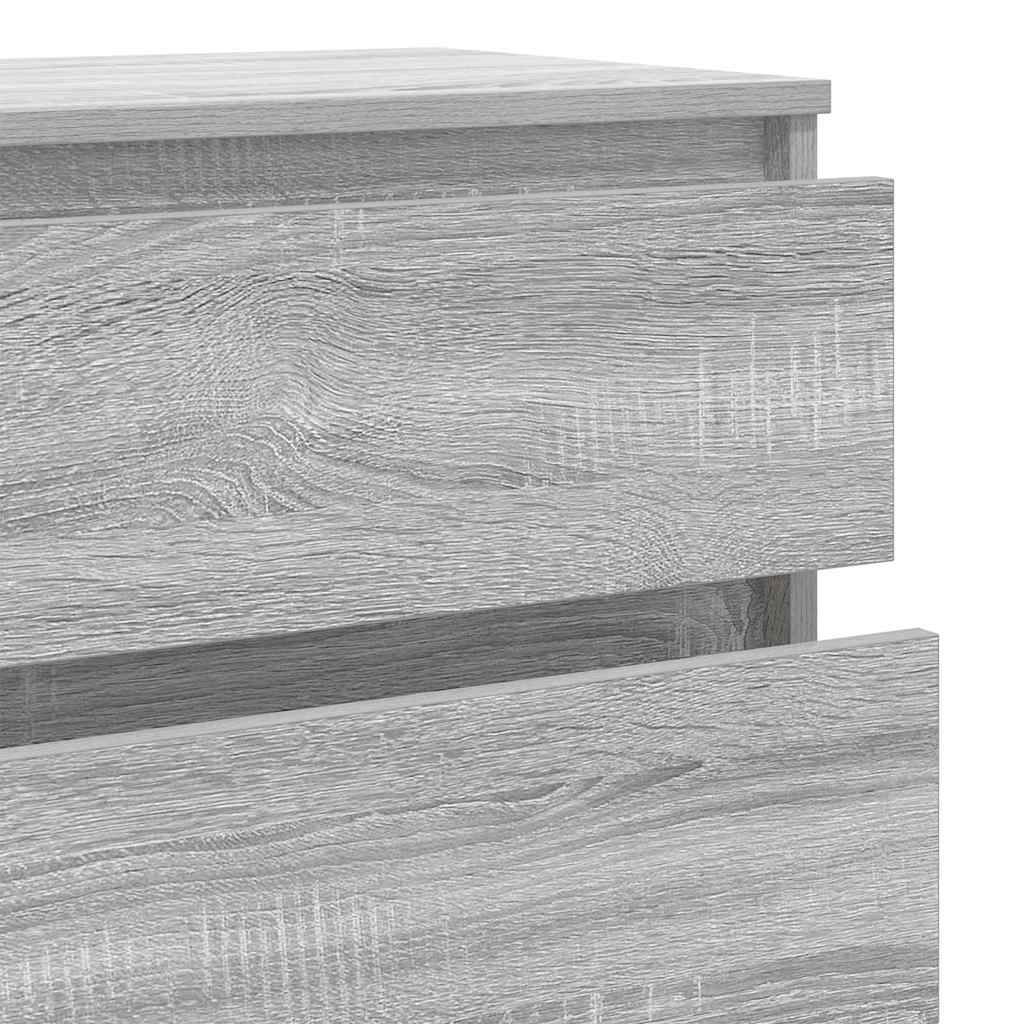 Cassettiera Grigio Sonoma 60x36x103 cm in Legno Multistrato - homemem39