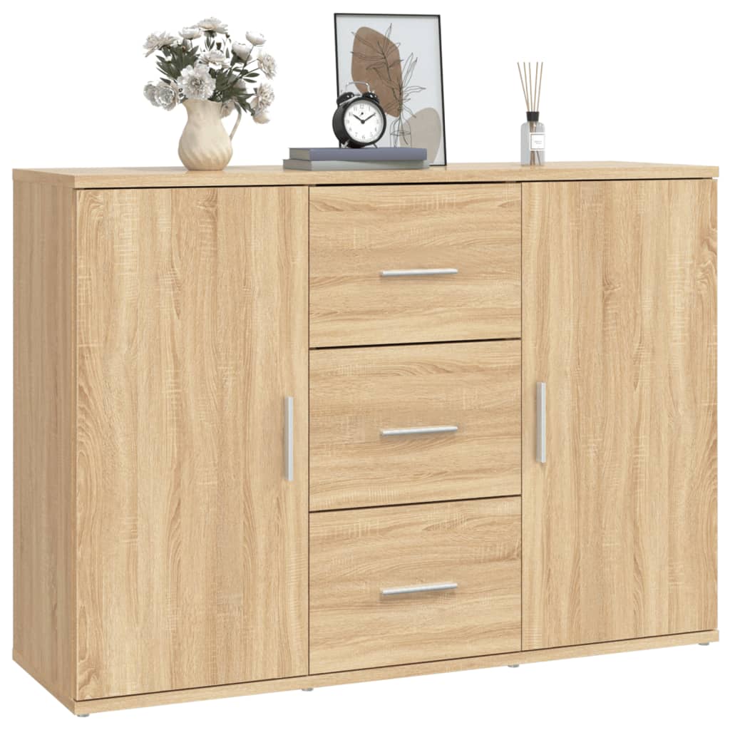 Credenza Rovere Sonoma 91x29,5x65 cm in Legno Multistrato - homemem39