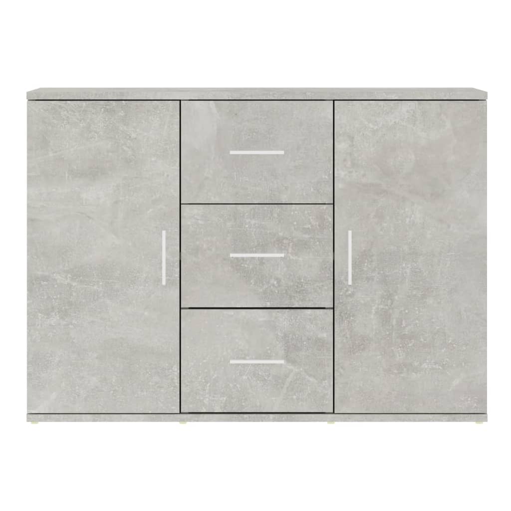 Credenza Grigio Cemento 91x29,5x65 cm in Legno Multistrato - homemem39