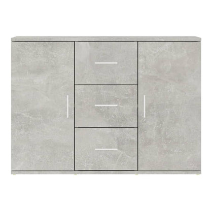 Credenza Grigio Cemento 91x29,5x65 cm in Legno Multistrato - homemem39
