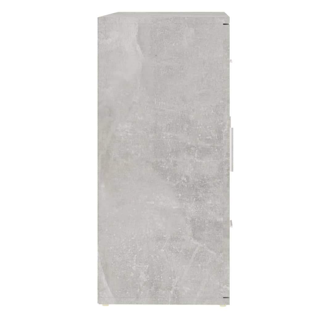 Credenza Grigio Cemento 91x29,5x65 cm in Legno Multistrato | homemem39