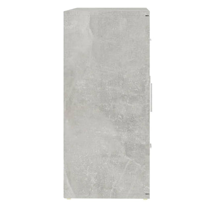 Credenza Grigio Cemento 91x29,5x65 cm in Legno Multistrato | homemem39