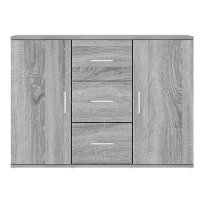 Credenza Grigio Sonoma 91x29,5x65 cm in Legno Multistrato - homemem39