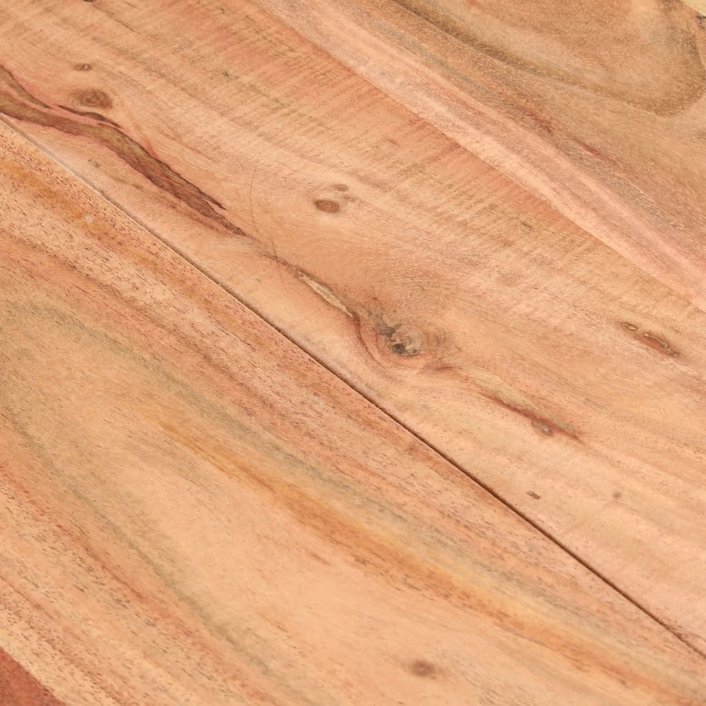 Tavolo da Pranzo Nero 140x70x76 cm in Legno Massello di Acacia | homemem39