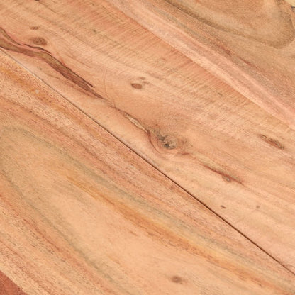 Tavolo da Pranzo Nero 140x70x76 cm in Legno Massello di Acacia | homemem39