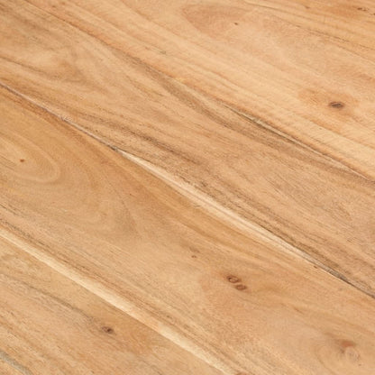 Tavolo da Pranzo Nero 180x90x77 cm in Legno Massello d'Acacia