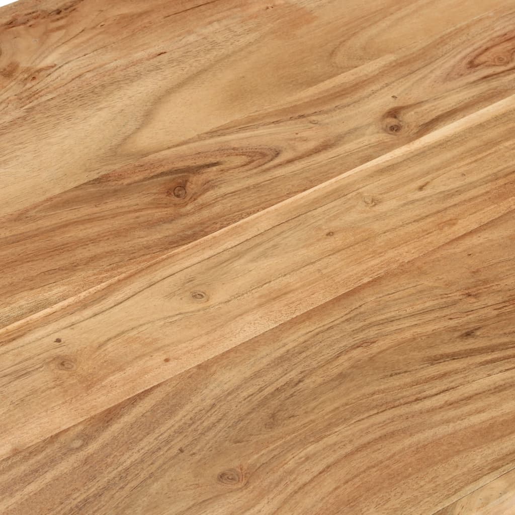 Tavolino da Salotto 110x55x35 cm in Legno Massello di Acacia