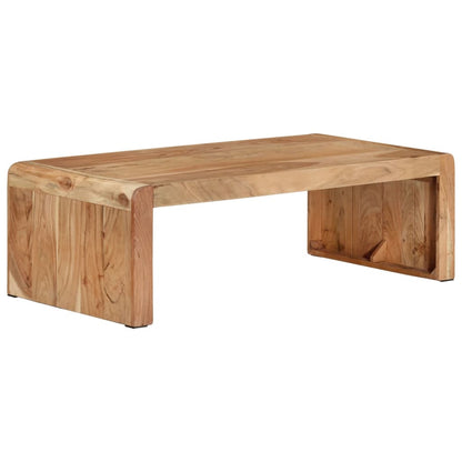 Tavolino da Salotto 110x55x35 cm in Legno Massello di Acacia | homemem39