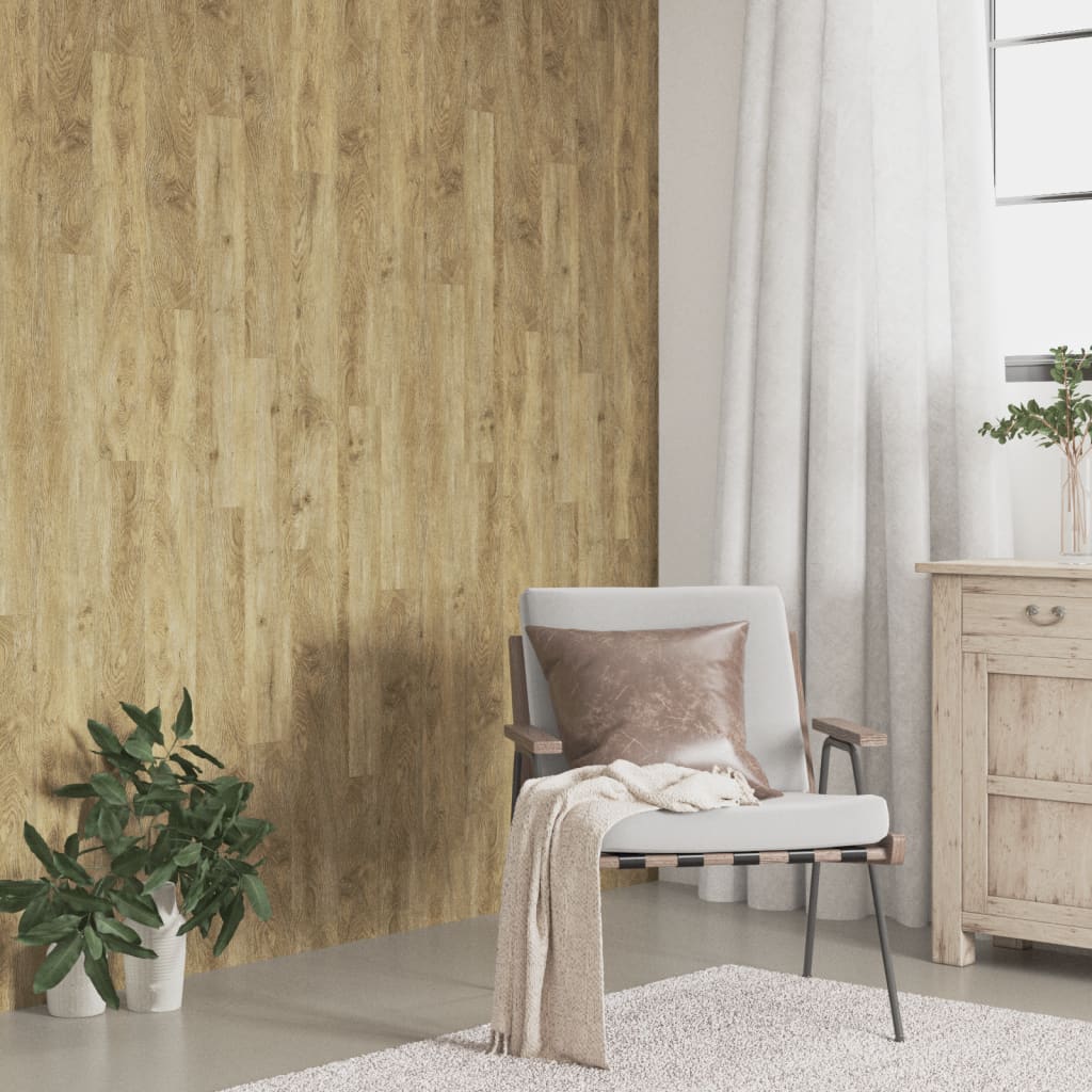 Pannelli da Parete Effetto Legno Marrone PVC 2,06 m² | homemem39