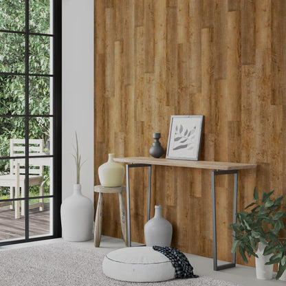 Pannelli da Parete Effetto Legno Marrone PVC 2,06 m² | homemem39