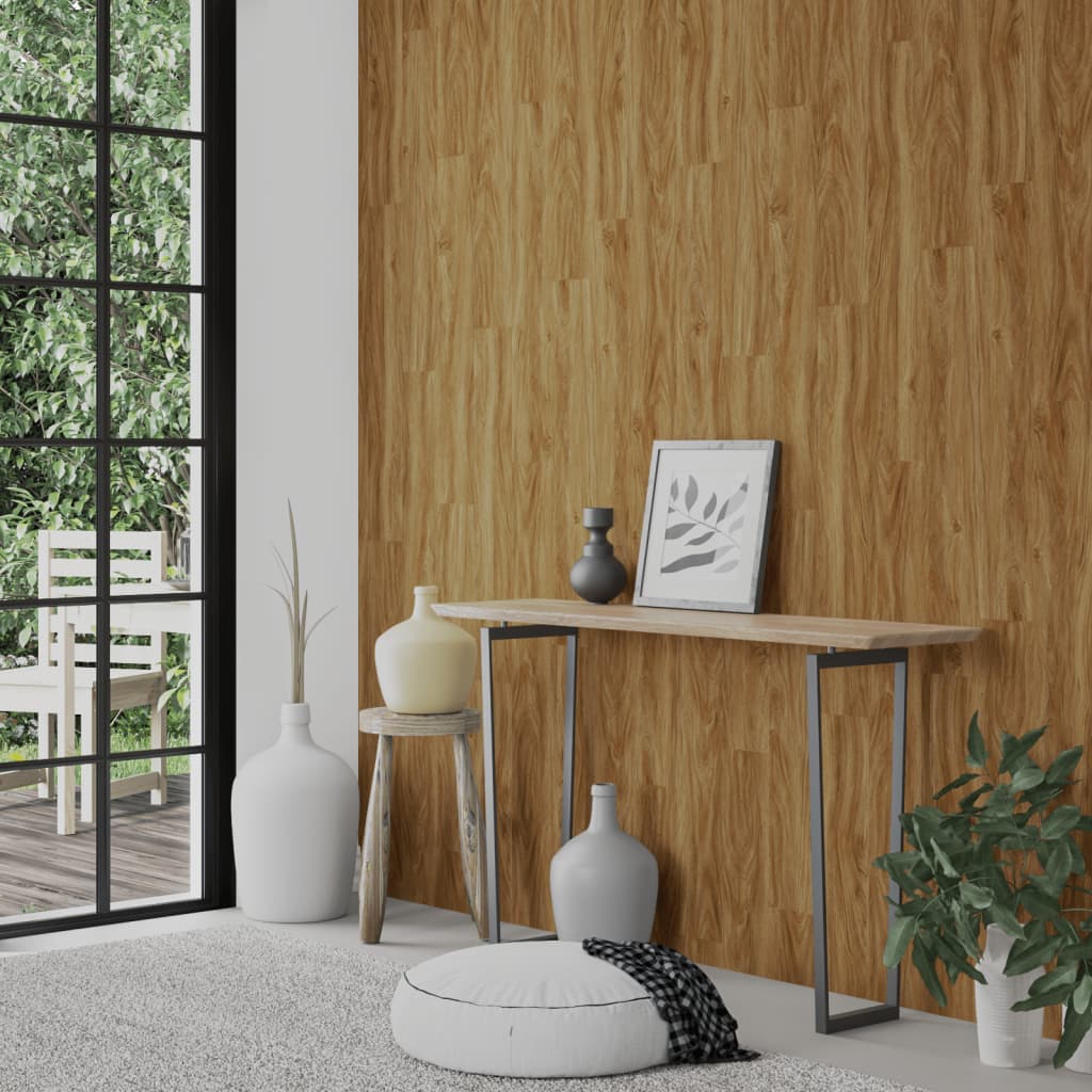 Pannelli da Parete Effetto Legno Marrone PVC 2,06 m² | homemem39