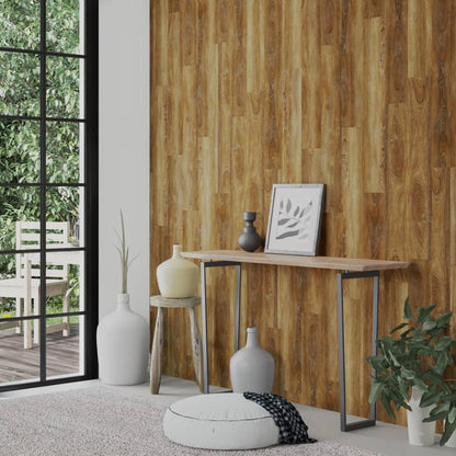 Pannelli da Parete Effetto Legno Marrone PVC 2,06 m² | homemem39
