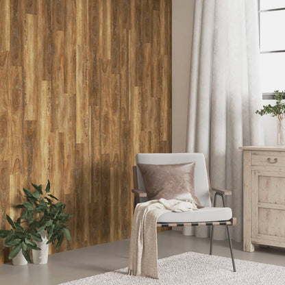 Pannelli da Parete Effetto Legno Marrone PVC 2,06 m² | homemem39