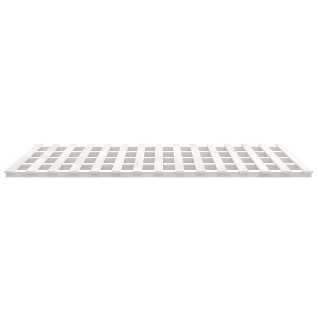 Giroletto senza Materasso Bianco 200x200 cm Legno Massello Pino - homemem39