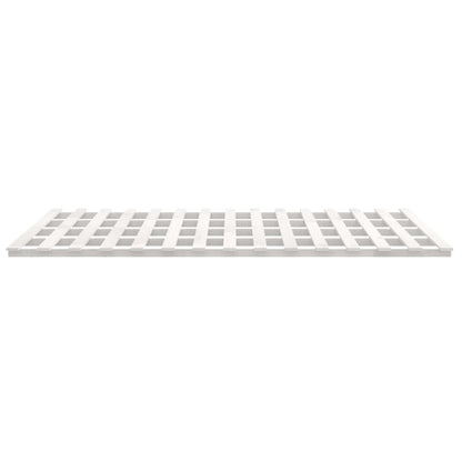 Giroletto senza Materasso Bianco 200x200 cm Legno Massello Pino - homemem39