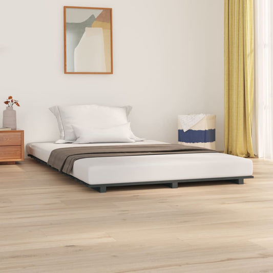 Giroletto Grigio 120x200 cm in Legno Massello di Pino - homemem39